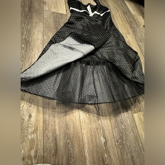 🛍️Zim Zum by Niki Livas classic black with white polkadots dress size 5-6 - Picture 7 of 11